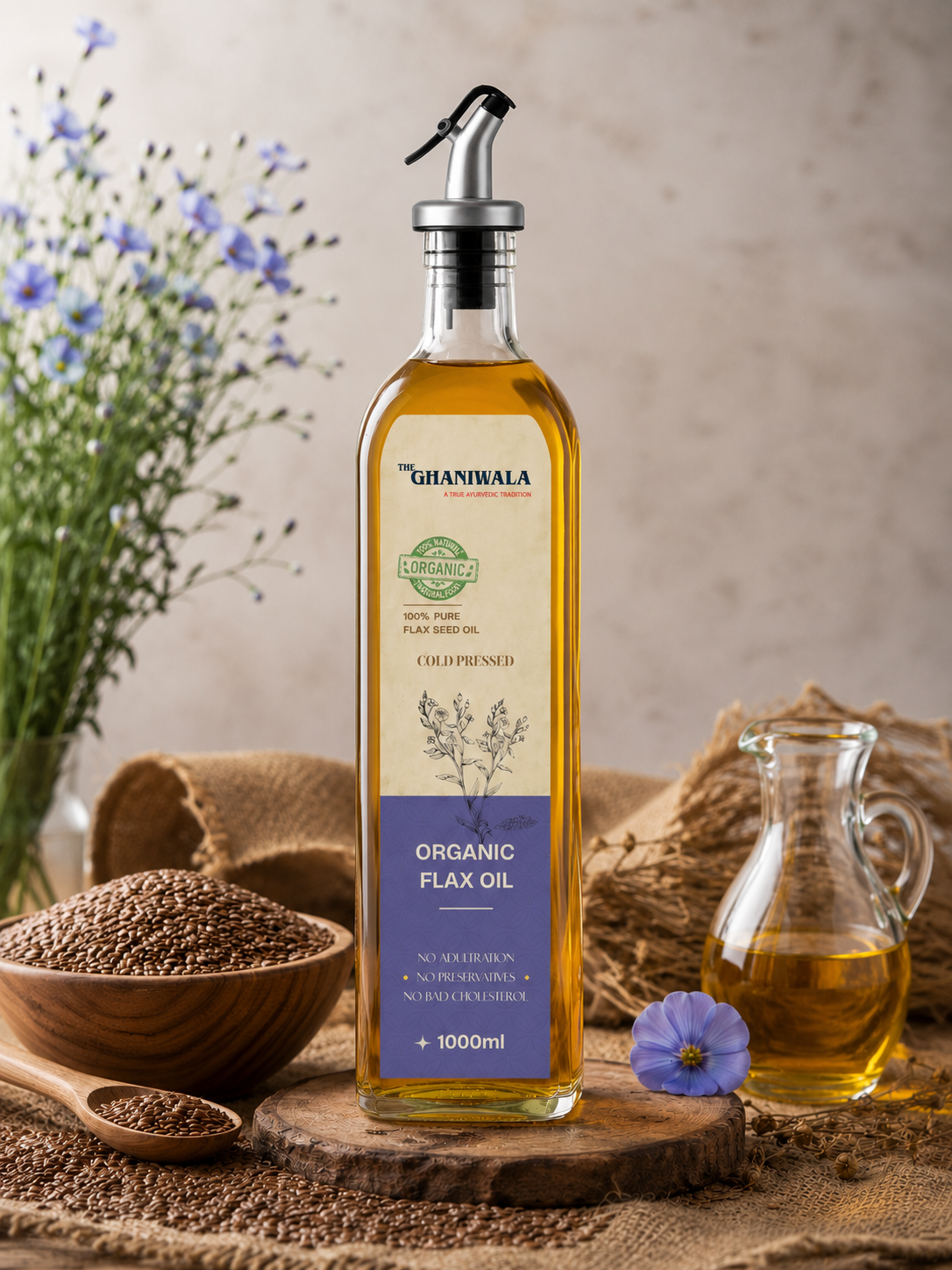 Cold-Pressed Flax Seed Oil