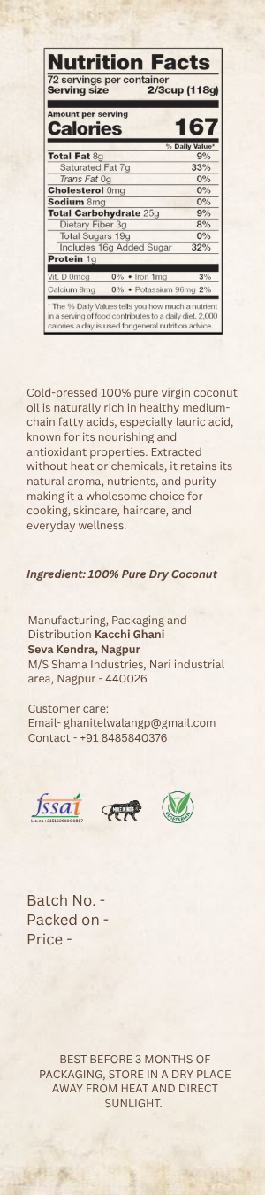 Edible Coconut oil