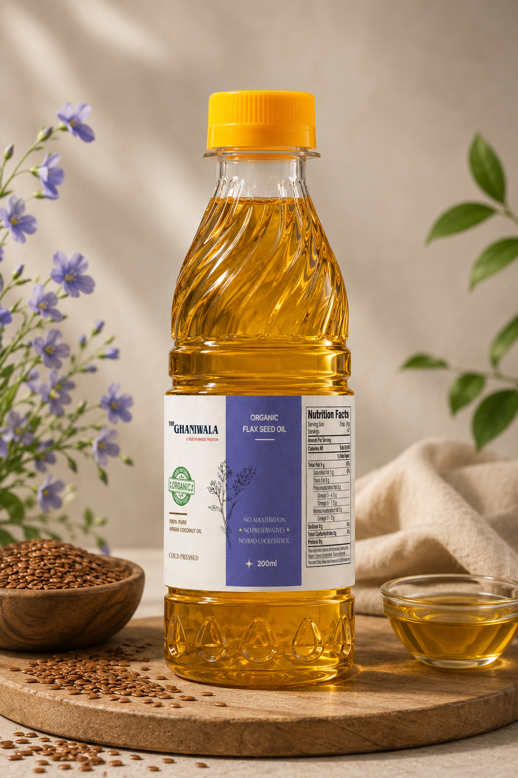 Cold-Pressed Flax Seed Oil