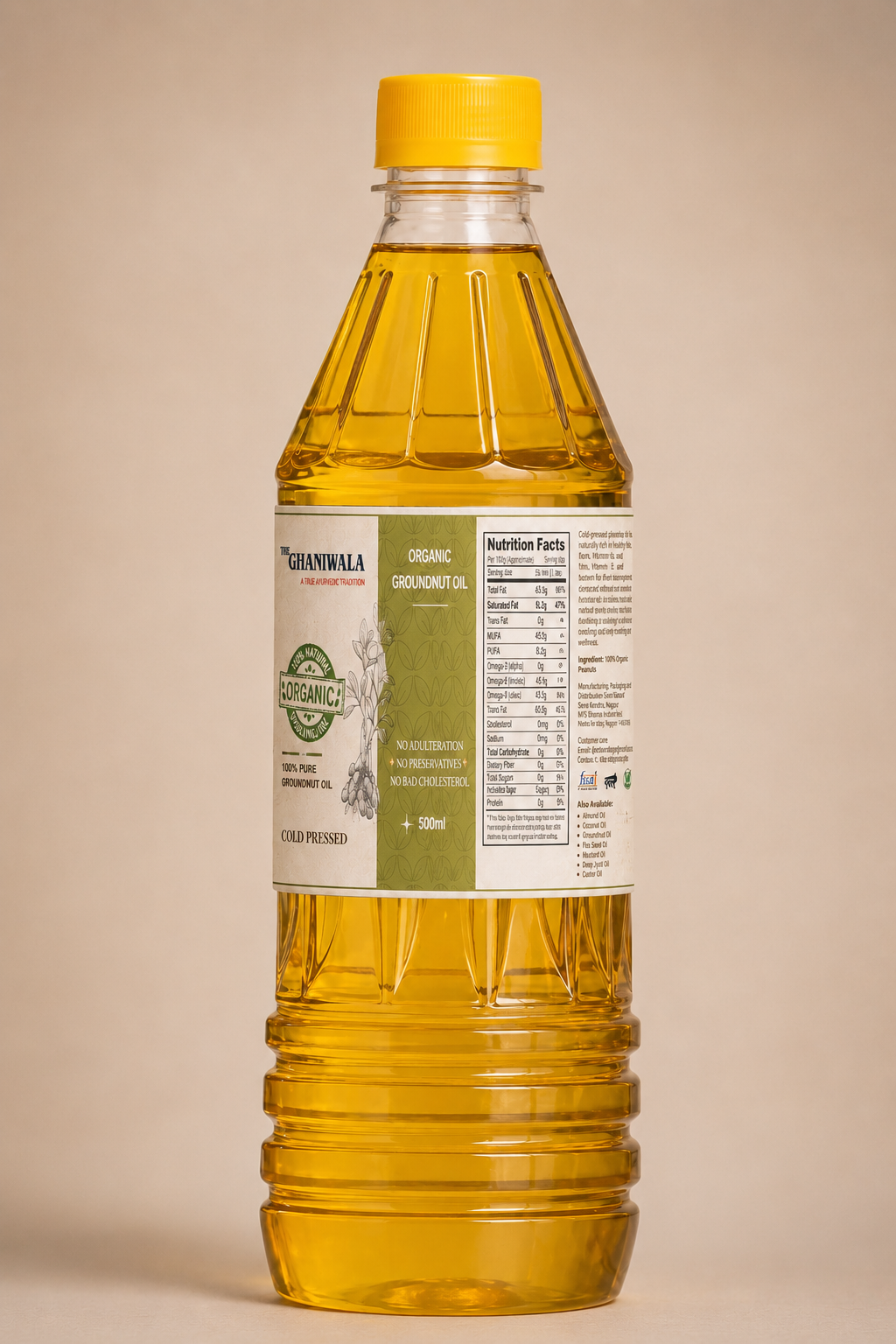 Cold-Pressed Groundnut Oil