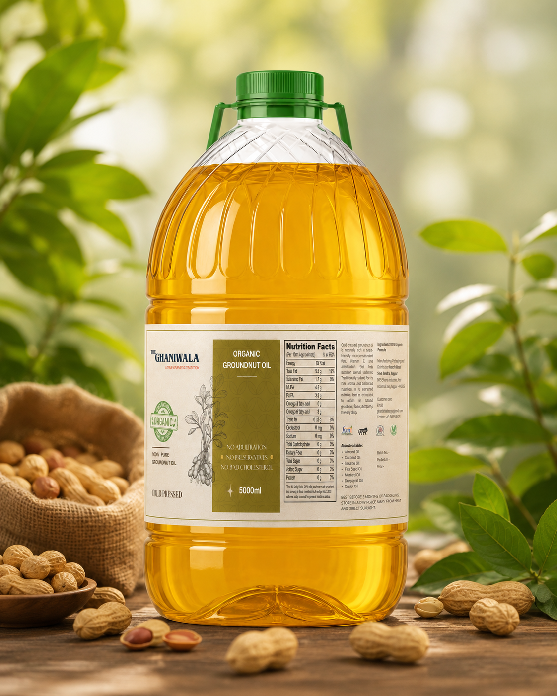Cold-Pressed Groundnut Oil