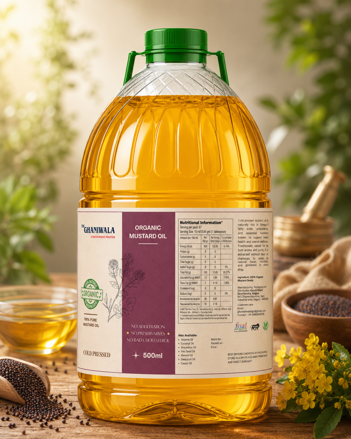 Cold Pressed Mustard Oil
