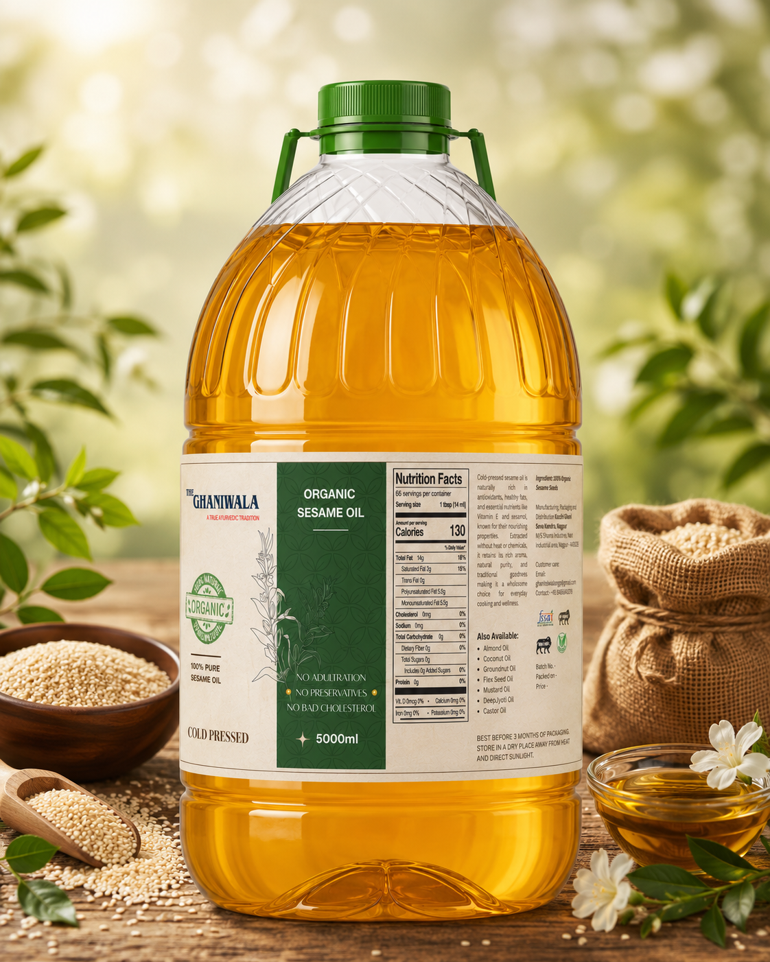 Cold-Pressed Sesame Oil