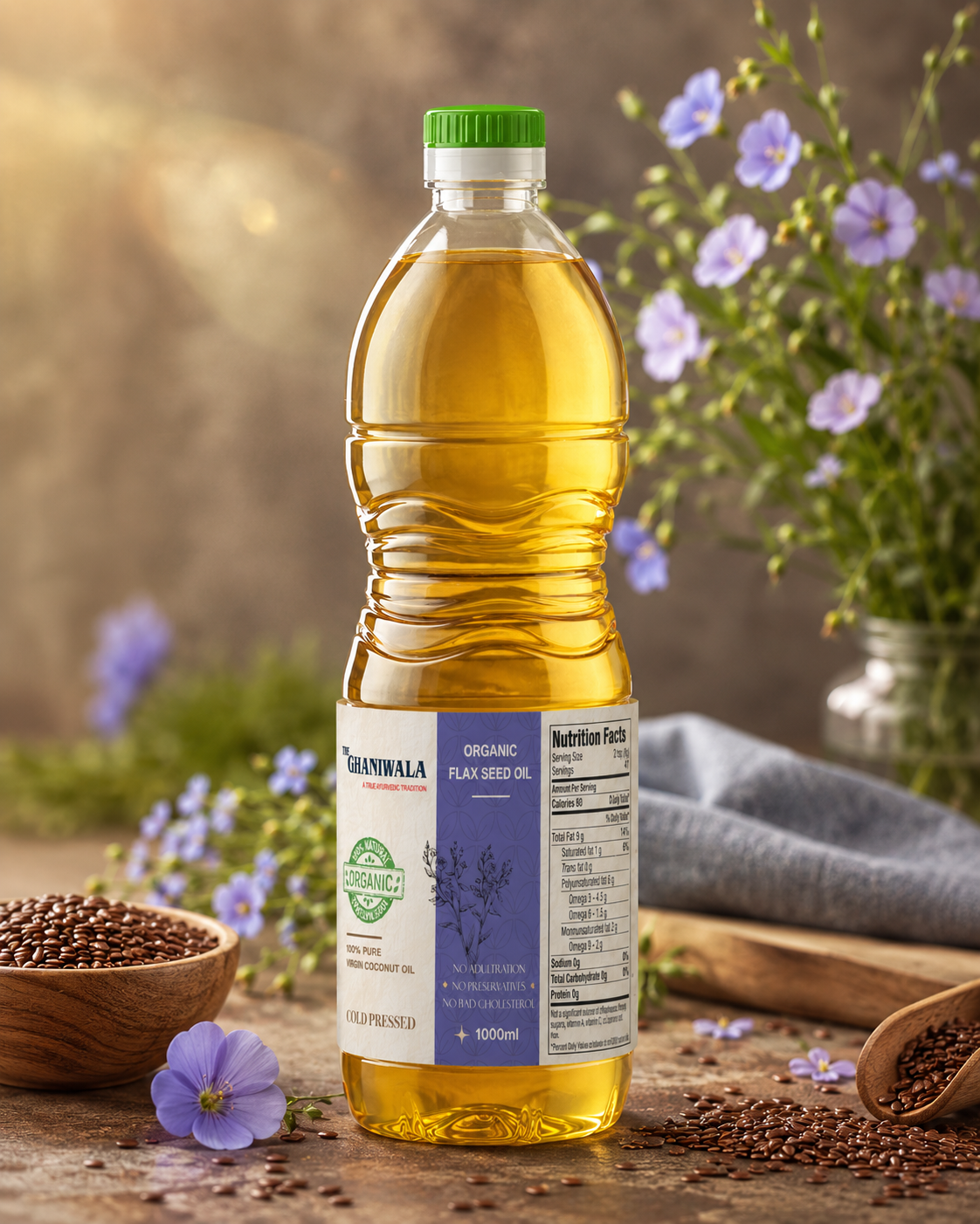 Cold-Pressed Flax Seed Oil