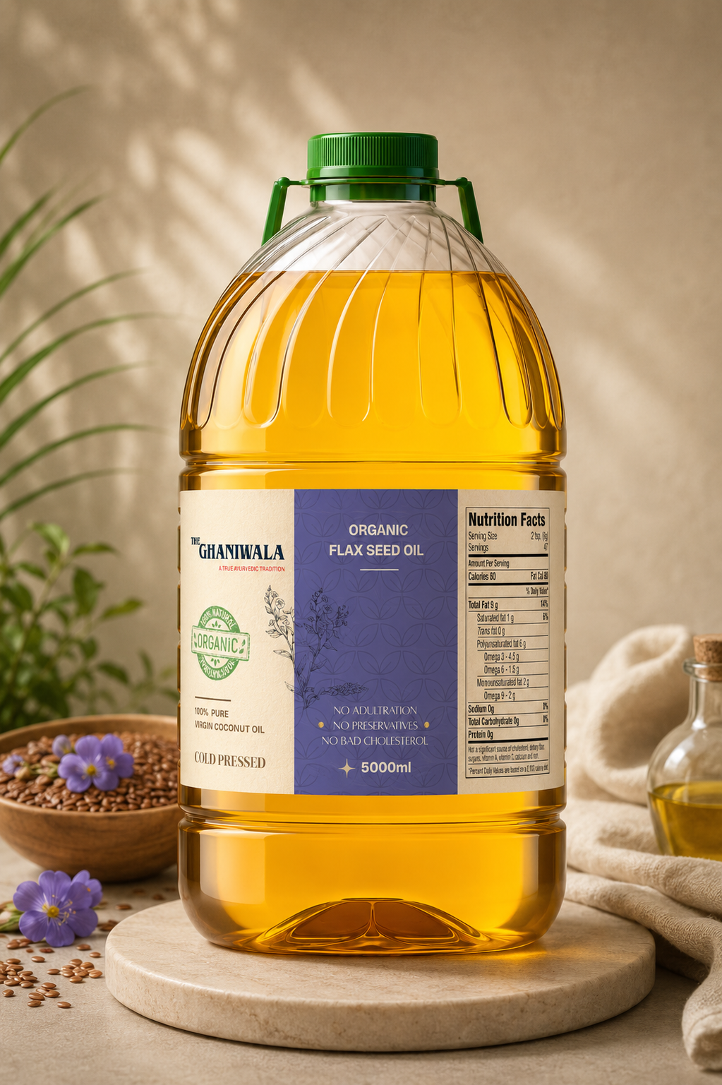 Cold-Pressed Flax Seed Oil
