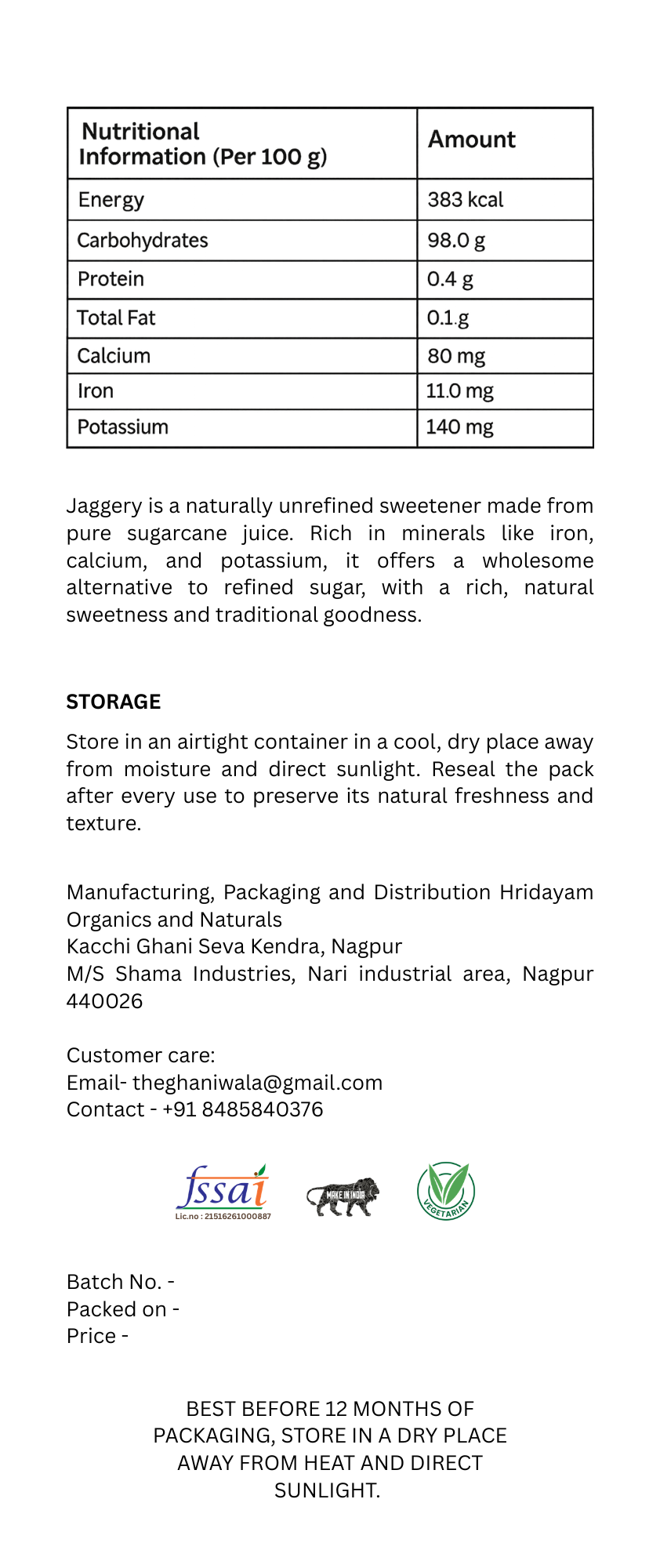 Organic Jaggery